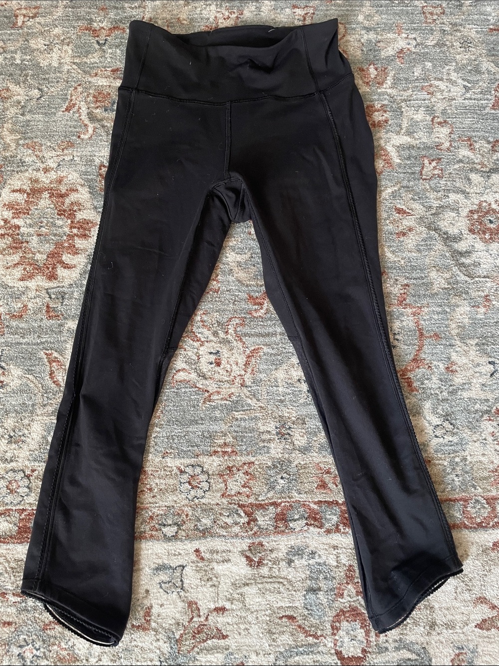 Lululemon athletica Black Mesh-Panel Leggings